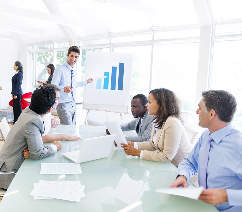 Group of Multi Ethnic Corporate People Having a Business Meeting ...